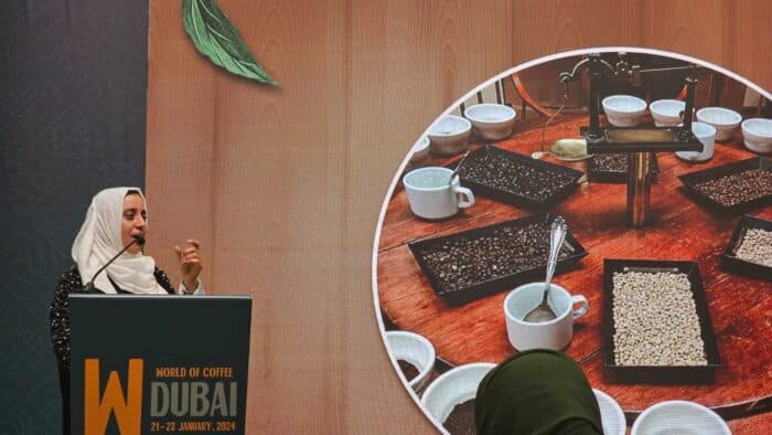 Mervat Haider Explores Challenges of Yemeni Specialty Coffee Exports at World of Coffee Dubai 2024