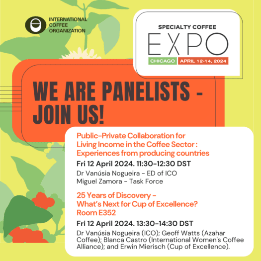 International Coffee Organization to Attend Specialty Coffee Expo in Celebration of 25 Years of Coffee Excellence