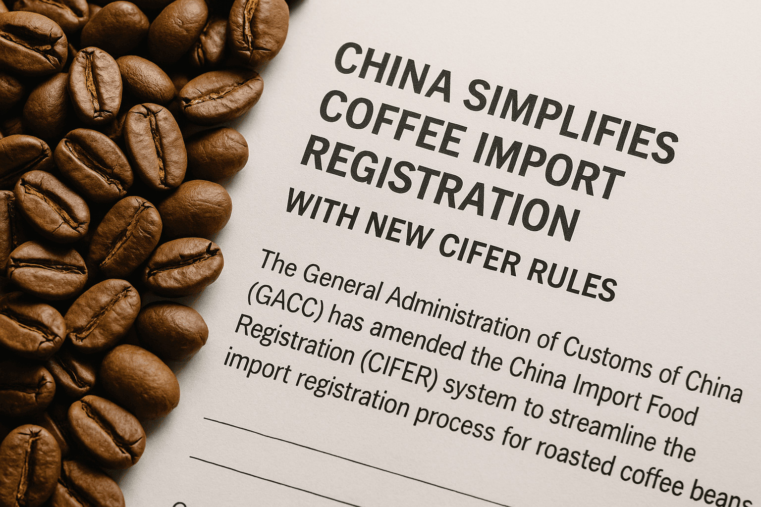 China Simplifies Registration for Imported Roasted Coffee