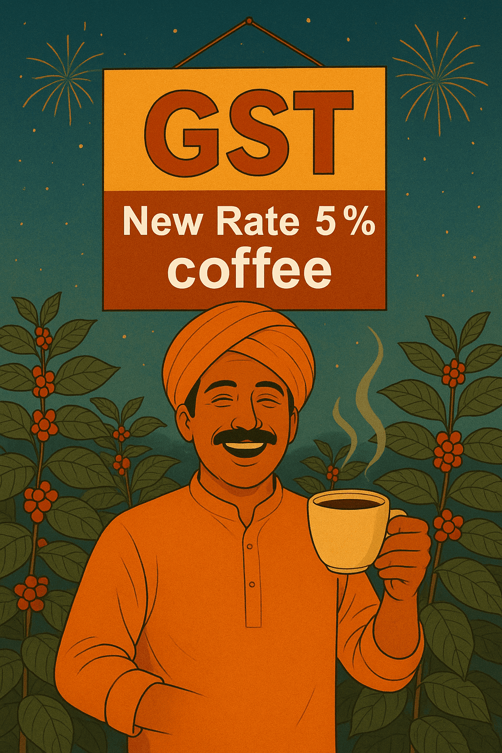 India Cuts GST on Coffee to 5% in Landmark Tax Overhaul