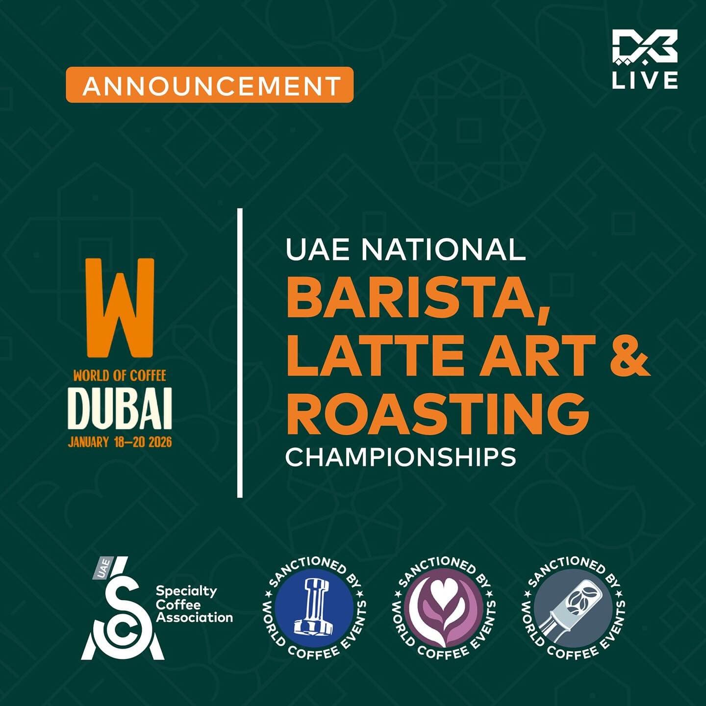 Registration Opens for the UAE National Barista, Latte Art, and Roasting Championships 2026